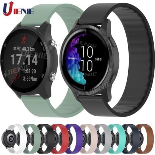 20mm Silicone Watch Band for Garmin Forerunner 245 245M 645 158 Vivoactive 3 Strap Watchband Sport Bracelet Wristband