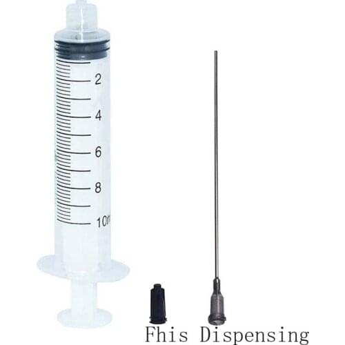 10ml 10cc Syringe Luer Lock UP+16G Blunt Tip Needle Length 10cm Pack of 10