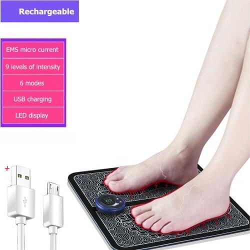 EMS Foot Massage Electric Intelligent Pulse Acupuncture USB Charging Improve Blood Circulation Relieve Ache Pain Health Care