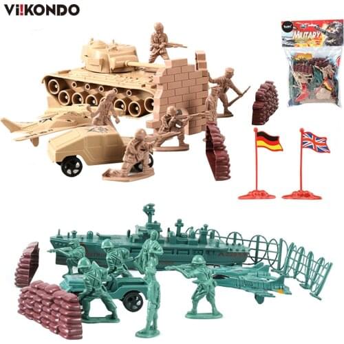 Military figurines OEM Plastic army Customized Soldier military figure Military Miniature Figure