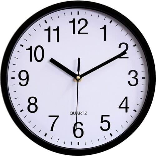 10 inch 25CM plastic wall clock quartz clock bedroom living room wall clock simple clock