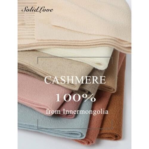 100% Cashmere Scarf Women Luxury brand Pashmina Unisex Men Solid Color Warm Autumn Winter Thick Real Soft Long Cashmere scarves