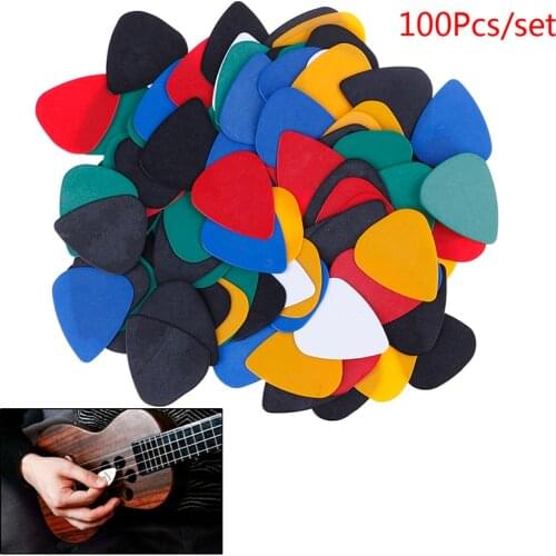 100PCS Acoustic Bulk Celluloid Electric Colored Smooth Guitar Pick Pick Plectrum