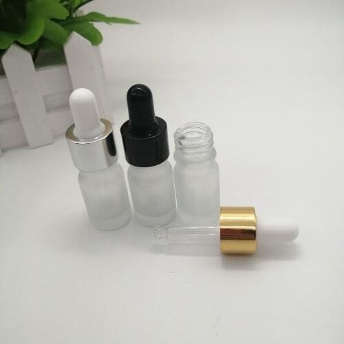 20pcs 10ml glass dropper bottle aromatherapy essential oil bottle cylindrical bottles matte packaging