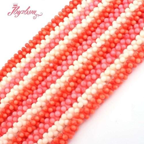 3x8mm Peanut Red.Pink.Orange Bead Coral Natural Stone Beads For DIY Necklace Bracelet Jewelry Making 15" Free Shipping Wholesale