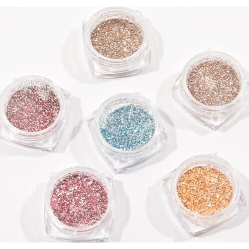 6Color/Set Shiny Hexagon Ultrathin Sequins Colorful Nail Art Glitter Tips UV Gel 3D Nail Decoration Manicure DIY Accessories Y/6