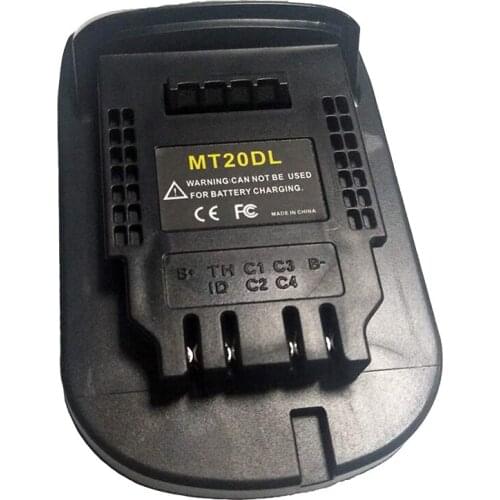 MT20DL Battery Adapter Converter for DeWalt Tool Convert for Makita 18V Li-Ion Battery BL1830 BL1860 BL1815 to DCB200