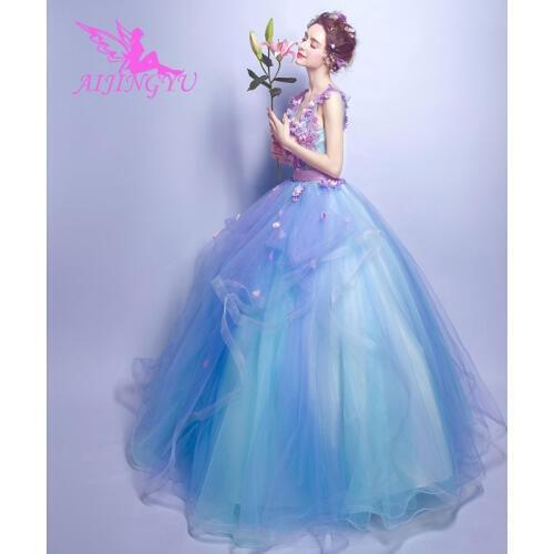 AIJINGYU 2021 2020 luxury Customized new hot selling cheap ball gown lace up back formal bride dresses wedding dress TJ367