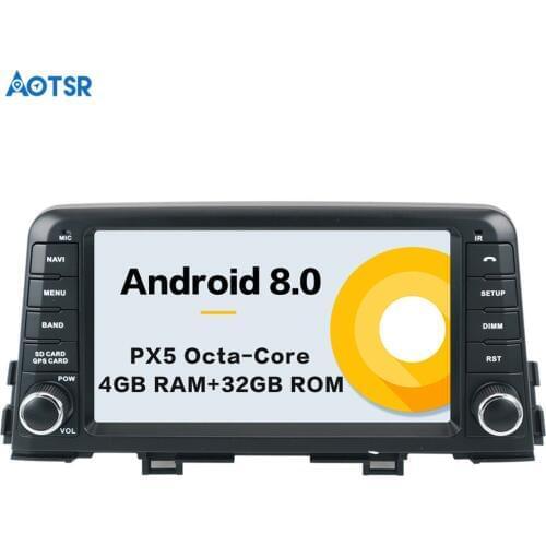 Aotsr Android 8.0 Car GPS Navigation Car Radio DVD Player Headunit for KIA MORNING 2016+ Multimedia Satnav radio tape recorder