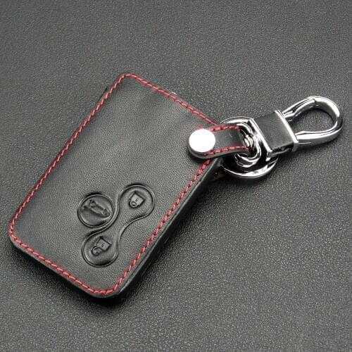 Kutery 10pcs/lot 3 Buttons Remote Car Key Cover Case Leather protect shell For Renault Megan R.S. Scenic