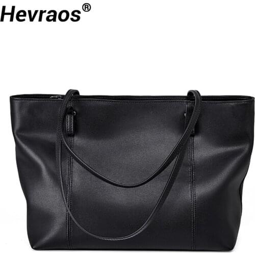 Genuine Leather Ladies Handbag Women Shoulder Bags Composite Bag Bucket Bag Black Women Messenger Bags Woman Totes Big 2021 New