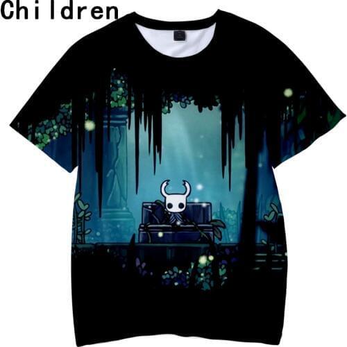 Hollow Knight 3D Printed Children T-shirts Fashion Summer Short Sleeve Tshirts 2019 Hot Sale Trendy Streetwear Kids Tee Shirts