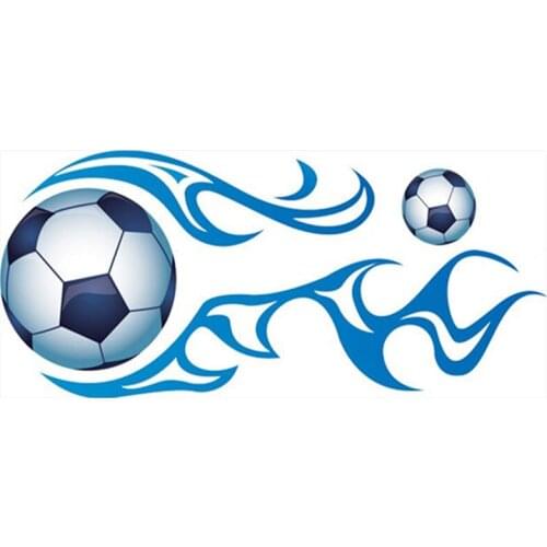 Children Wind-Fire Soccer wall decals Football Sport 3d vinyl mural stickers kids room club decoration cartoon wallpaper 70*50cm