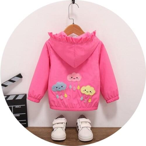 Children Coat 2021 Spring Summer Autumn Outerwear Girls Fashion Sweet Butterfly Thin Jacket