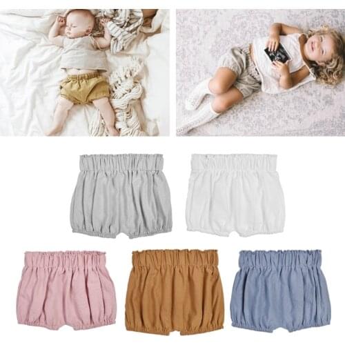 DHL 100pcs Baby Boy Girls Cotton Shorts Infant Ruffle Bloomers Toddler Summer Panties