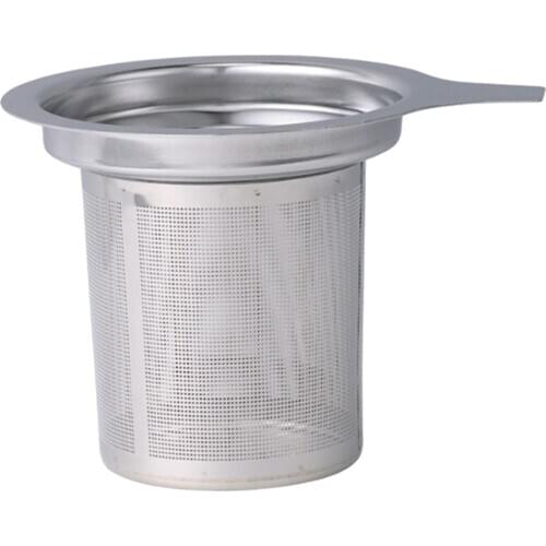 Tea Coffee Infuser Stainless Tea Filter Strainer Silicone with Lid