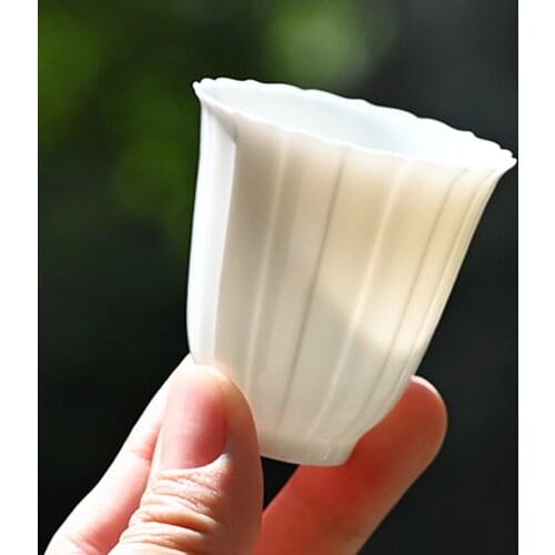 Ceramic Tea Master Cup Personal Single Drinkware Purely White porcelain Tea cup New high quality