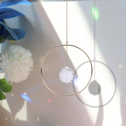 Light Catcher 5" Sun Catcher Personalized Gifts Ornaments Gratitude Gift Care Package Boho Chic Handmade Crystal Pendant Garden