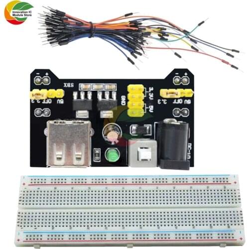 MB102 Breadboard Experiment Board 830 Solderless PCB Points Holes Universal Mini Protoboard Cable Power USB For Bus Test Circuit