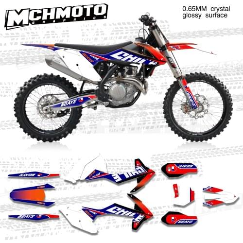 MCHMFG for KTM 125 250 300 350 450 SX SXF 2016 2017 2018 EXC EXCF XCW 2017 2018 2019 Graphics Backgrounds Stickers Kit Decal
