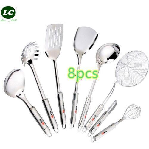 Cooking Tool Sets KITCHEN USTENSIL 8PCS SCOOPS COOKING TOOLS SET SPOON SPATULA COLANDER SHAPE PARER