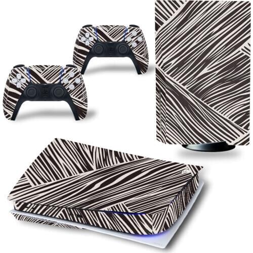 Zebra Pattern PS5 Standard Disc Edition Skin Sticker Decal Cover for PlayStation 5 Console & Controller PS5 Skin Sticker Vinyl