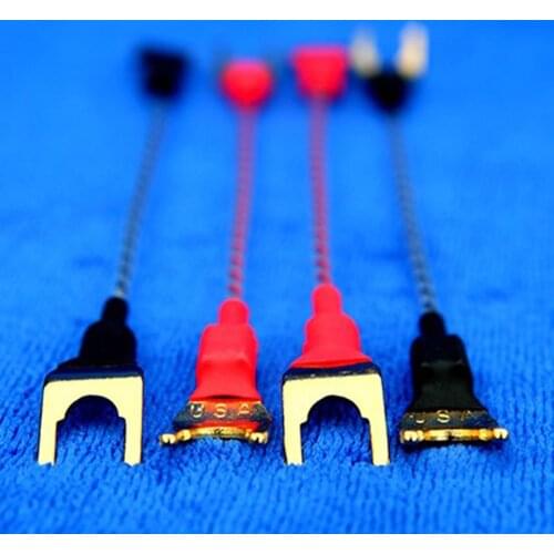 Odin Valhalla Audiophile Top-rated 7N Copper + Pure Silver DIY 4X Speaker Terminal Jumper Cables - 25cm / Hiend