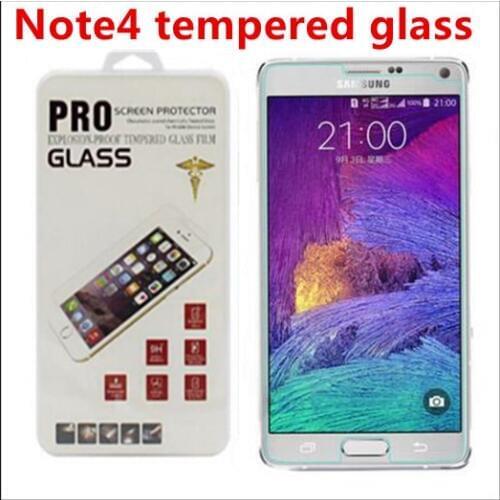 Wholesale 500pcs 2.5D Premium Tempered Glass Screen Protector For Samsung Galaxy Note 4 N9100 Tempered Glass Protective Film