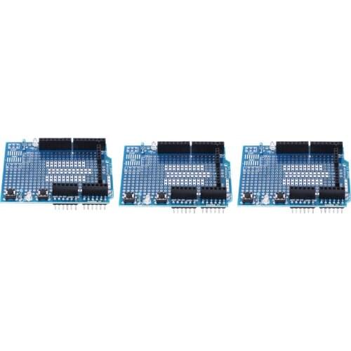 3PCS Prototyping Expansion Board Comes With Two LEDs And Two Button Circuits Can Be Used To Build Circuit Prototypes