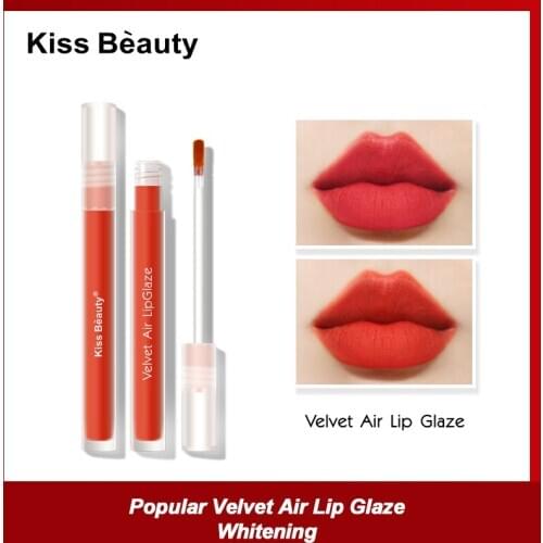 Kiss Beauty Mist Velvet Lip Glaze Velvet Air Texture Lipstick Waterproof Lip Makeup No Fading Matte Lip Gloss Comestic TSLM2