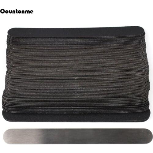 Replacement Nail Files 200Pcs Self-adhesive Replaceable Pads With Stainless Steel Handle Buffer Manicure Sanding Nail Art File