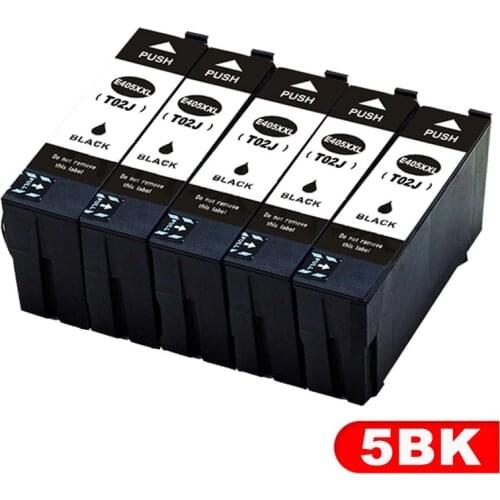 Compatible Ink Cartridge 5BK For EPSON T405 405XXL 405 Workforce WF-7830DTWF/WF-7840TWF/WF-7310DTW/WF-7835DTWF Printer