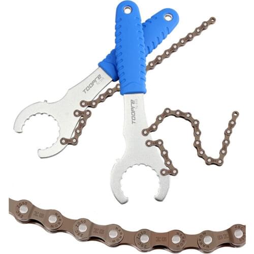High Quality Bicycle Freewheel Turner Chain Whip Cassette Sprocket Remover Tool Wrench Integrated Kit Freewheel Repair Tools