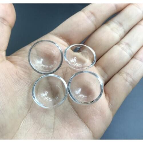1/2/3/5pcs 20mm wholesale clear half glass globe bubble glass cover dome glass bottle glass vial necklace pendant handmade globe