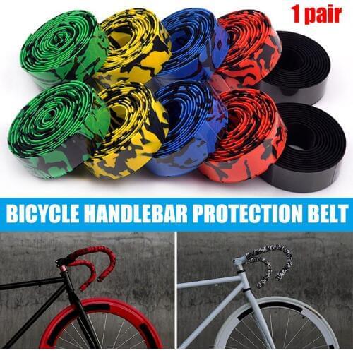 1pair Bike Handlebar Tape 3x200cm Bicycle Road Camouflage Handle Grip Bar Tape Anti-Slip Mountain Bike Handlebar Tape