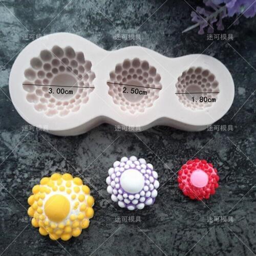 1pcs Diamonds Cake Mold Vintage Diamond Jewelry 3D Silicone Cake Mould For Cake Decorating Non-Stick Fondant Mold H935