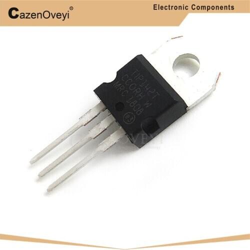 10pcs/lot TIP142T TO-220 TIP142 TRANS NPN DARL 100V 10A In Stock