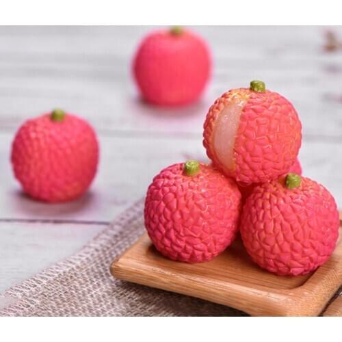 2020 Simulation Fruit Mini Watermelon Strawberry Mango Landscape Ornaments Desk Decor Home Decoration Ornaments accessories