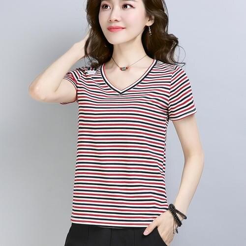 2020 Summer Fashion T Shirt Women red Woman Tshirt