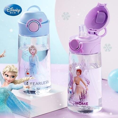 470ml Disney Frozen Childrens Cup with A Straw Fall Portable Water Jug Cute Water Bottle Bpa Free Kids Water Bottle Cute Bottle
