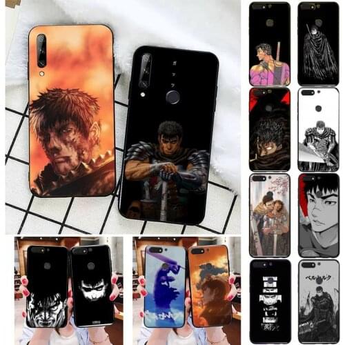 Berserk Guts Anime Phone Case For Huawei Honor 7A 7C 8 8x 9 10 20lite Fundas Coque Bumper for Honor 10i 20i Capa