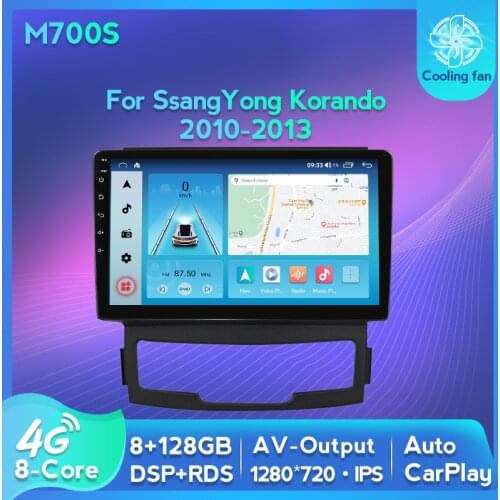 TomoStrong 4G+Wifi Android 10 Car Radio For Sang Yong SsangYong Kyron Actyon 2005-2013 GPS Navigation Multimedia Player Carplay