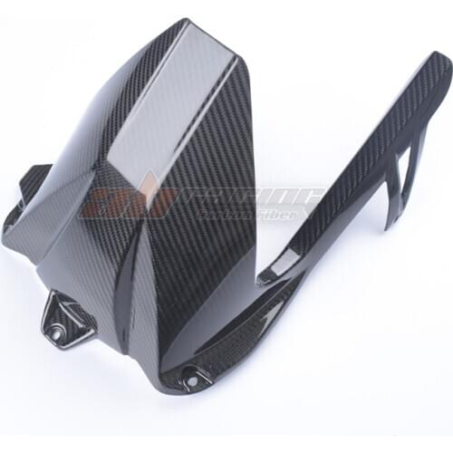 Rear Hugger fender Mudguard Cover With Chain Guard Cover For S1000RR 2009-2019 S1000R 2014-2019 Full Carbon Fiber 100% Twil