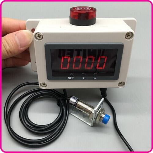 Motor motor tachometer, industrial digital display electronic high bottom measuring speed instrument, line speed strap alarm