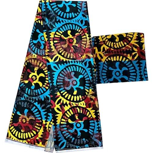 Imitated silk fabric 2019 high quality african silk fabric print ankara african wax prints for party silk wax ankara fabric