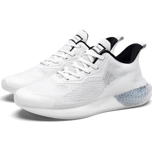 Lace-up Running Shoes Breathable Mesh Lace-up Flat Shoes Fashion Spring and Autumn Mens Casual Shoes Sports Shoes Mens Shoes