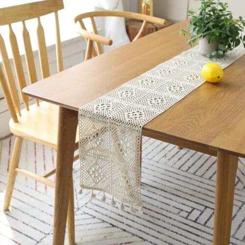 24*350cm Table Runner Lace Table Cover Chair Sash Dinner Banquet Baptism Christmas Wedding Party Embroidered Table Decor