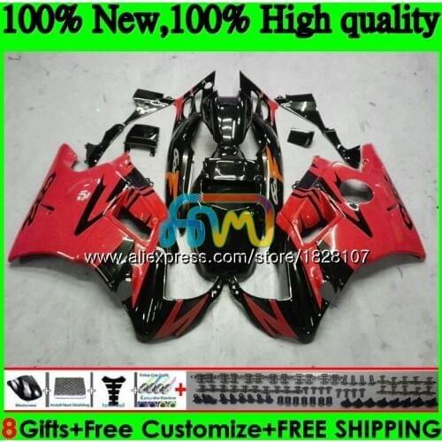 Fairings +Tank For HONDA 600CC CBR 600F3 CBR 600 FS 95 96 1995 1996 3BS.238 CBR600 F3 CBR600F3 97 98 Hot red black 1997 1998 Kit