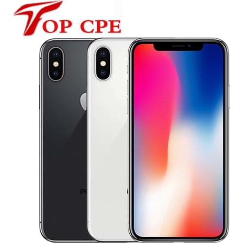 Original Apple iPhone X 3GB RAM 64GB 256GB ROM 5.8" iOS Hexa core 12.0MP Dual Back Camera Unlocked 4G LTE Used Mobile Phone