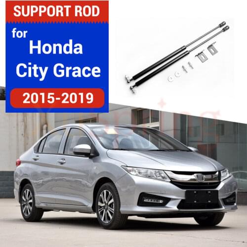 Car Bonnet Cover Lift Support Spring Bracket Hydraulic Rod Struts No Drilling/Welding for Honda City Grace Ballade 2015-2019 5th